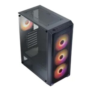 CASE AGILER  GAMING  ATX CON 1 USB 2.0 1 USB 3.0 HD AUDIO 4 LED 120 MM BLUE LIGHT FAN AGI-C010