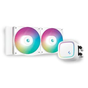 ENFRIAMIENTO LIQUIDO DEEPCOOL LE520 WH 240MM ARGB PARA CPU BLANCO R-LE520-WHAMMN-G1