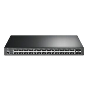 SWITCH TP LINK SG3452XP(UN) 48 PUERTOS RJ45 4 PUERTOS 10GE SFP+ 1 PUERTO RJ45 Y 1 PUERTO MICRO USB 10/100/1000 MBPS ADMINSITRABLE