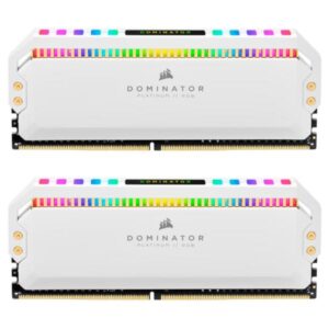 MEMORIA RAM PC 16GB (2 X 8GB) CORSAIR DOMINATOR PLATINUM RGB DDR4 3200MHZ C16 CMT16GX4M2C3200C16W