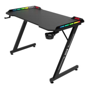 ESCRITORIO GAMING AEROCOOL GD3 RGB ACERO CON POSAVASOS  Y SOPORTE PARA HEADSET TEGD-4033011.11-AF