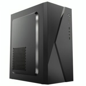 CASE CM04Q1RA001C MINI TOWER SIN VENTILACIÓN INCLUIDA CON PANEL LATERAL Y CON FUENTE DE PODER 600W