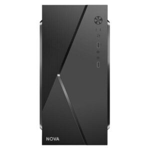 CASE NOVA CM04Q1RA003C MINI TOWER SIN VENTILACIÓN INCLUIDA CON PANEL LATERAL Y CON FUENTE DE PODER 600W PE600RNF013C