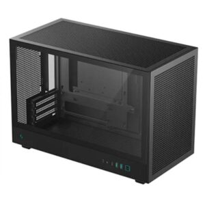 CASE DEEPCOOL CH260 MINI TOWER SIN VENTILACIÓN INCLUIDA CON VIDRIO LATERAL Y MALLA FRONTAL R-CH260-BKNGM0-G-1