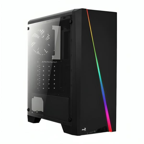 CASE GAMING RGB AEROCOOL CYLON MID TOWER VENTILADOR 1 DE 120MM CON VIDRIO LATERAL ACCM-PV10013-11
