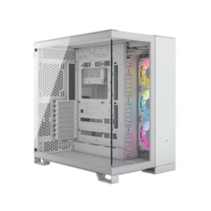 CASE GAMING RGB CORSAIR ATX iCUE LINK 6500X MID TOWER VENTILADORES 3 DE 120M CON VIDRIO LATERAL CC-9011270-WW