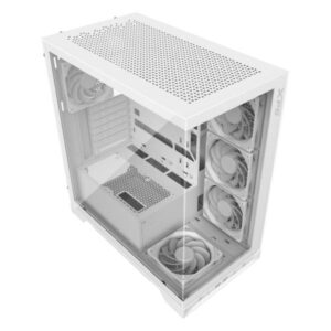 CASE GAMING RGB XPG INVADER X MID TOWER VENTILADORES 5 DE 120MM CON VIDRIO LATERAL Y FRONTAL INVADERXMT-WHCWW