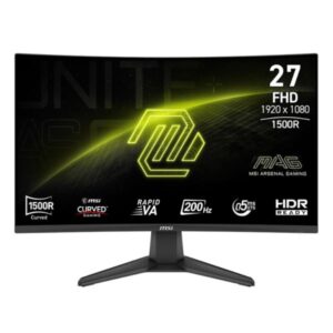 MONITOR GAMING MSI MAG 276CF E20 27"  CURVO 1920 X 1080  200 HZ  ANTI-GLARE  HDMI Y DP  9S6-3CE11M-026