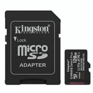 MEMORIA MICRO SD 128GB KINGSTON SDCS3/128GB CLASE 10 UHS-I U3 150 MB/S PARA DISPOSITIVOS Y CAMARAS ANDROID