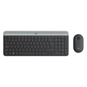 TECLADO Y MOUSE LOGITECH MK470 SLIM COMBO MEMBRANA INALÁMBRICO 2.4 GHZ ESPAÑOL 920-009266